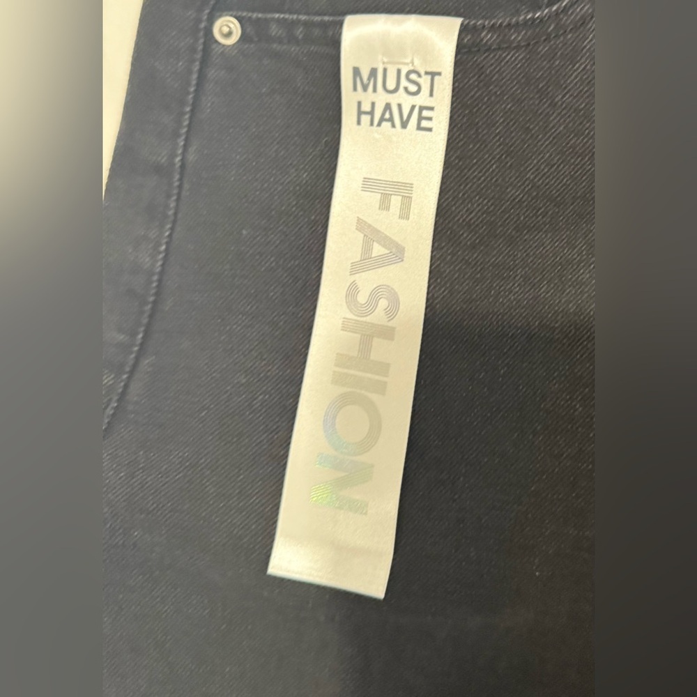 Tinseltown High Rise Flare Jeans Retro Zip Front Y2K Black Size 11/30 or 12 Long - Picture 6 of 8